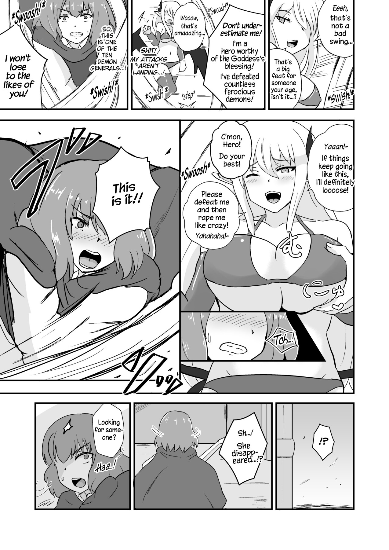 Hentai Manga Comic-The Hero is Defeated by a Succubus Oneesan.-Read-5